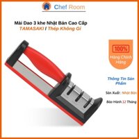 Dụng Cụ Mài Dao Kéo 3 IN 1 TAMASAKI X8 Cao Cấp, Máy Mài Dao Phủ Gốm Ceramic Nhanh Bén Công Nghệ Nhật Bản