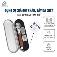 Dụng Cụ Mài Gót Chân, Tẩy Da Chết Inox Cao Cấp, Cây Chà Gót Chân Và Vết Chai Sần - Chính hãng MINIIN Tặng Kèm Lưỡi Cạo Thay Thế
