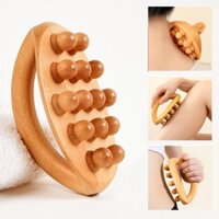 Dụng Cụ Massage Bằng Gỗ, 14 Hạt Gỗ Gua Sha Massage Eo Chân Cơ Thể Kinh Tuyến Cạo, SPA Trị Liệu Chống Cellulite Thư Giãn Dụng Cụ