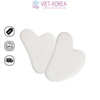 Dụng cụ Massage Mặt Đá Thạch Anh Trắng Hình Trái tim