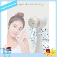 Dụng cụ massage rửa mặt đa năng chất liệu silica gel - King's Garden