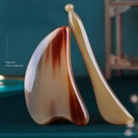 Dụng Cụ Mát Xa Mặt / Lưng / Cánh Tay / Vai Bằng Sừng Tự Nhiên