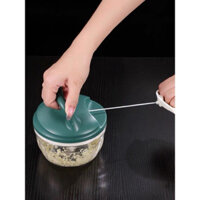 Dụng Cụ máy xay sinh tố Tỏi Ớt thủ công Có Dây Kéo dễ dãi Lưỡi Dao Sắc Có Kèm máy giảm cân Đánh Trứng , hàng đẹp giá rẻ