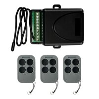 Dụng cụ mở cổng tự động cửa nhà để xe đa năng 433.92mhz Điều khiển từ xa mã lăn và đầu thu AC DC 12-24v cho cổng điện tử, cổng rào cản, báo động