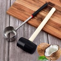 Dụng cụ mở dừa bằng thép không gỉ, bộ dụng cụ mở dừa, dụng cụ nhà bếp cho súp dừa