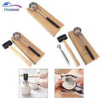 Dụng cụ mở dừa Dụng cụ làm thịt Hướng dẫn sử dụng Dụng cụ cạo búa cao su bằng thép không gỉ Hộ gia đình