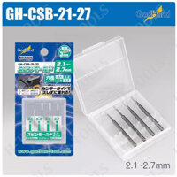 DỤNG CỤ MÔ HÌNH GODHAND - GH-CSB-21 27- BỘ MŨI KHOÉT LỖ ĐÁY PHẲNG TỪ 2.1 ~ 2.7MM