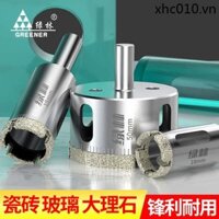 Dụng cụ mở lỗ thủy tinh rừng xanh Mũi khoan gạch men Máy khoan tay đá cẩm thạch chuyên dụng 6mm Ngói thủy tinh