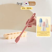 Dụng cụ nấu ăn thìa (phới) dẹt topping spatula 100% platinum silicone (mini) Firgi Hàn Quốc