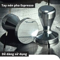 Dụng cụ nén cafe inox, Button Tamper tay nén cafe