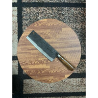 Dụng cụ nhà bếp-Dao bếp chặt gà vịt thép nhíp cán gỗ cẩm chỉ dầy 3ly nặng 600g