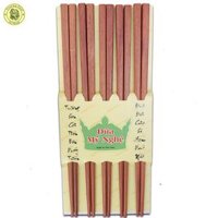 Dụng Cụ Nhà Bếp - Đũa Gỗ Cẩm Hồng - Đồ Dùng Gia Dụng Nhà Bếp Bằng Gỗ 05 Đôi  Vỉ