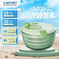 Dụng Cụ Rửa Rau Củ Quả Đa Năng Damas D650 - Rổ Quay Tự Động Bằng Tay Tiện Lợi Nhà Bếp - Dung Tích Lớn 4L - Saoviet Shop