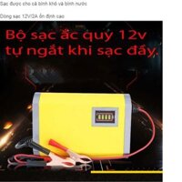 Dụng cụ sạc bình 12v tự ngắt ..sạc được bình khô và ướt