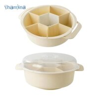 Dụng cụ sắp xếp lưu trữ thực phẩm với 7 ngăn Khay đựng rau củ chia món ăn phục vụ cho kẹo Khoai tây chiên khai vị và rau quả