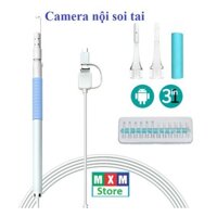 Dụng cụ soi tai bằng kim loại có camera nội soi dùng cho mọi máy tính/ điện thoại thông minh - Hàng loại 1