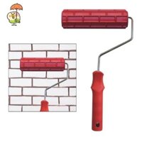 Dụng cụ sơn Họa tiết gạch Con lăn dập nổi Trang trí tường với họa tiết gạch giả Tự làm Họa tiết sơn nghệ thuật Lăn hoa cuộn Con lăn nghệ thuật