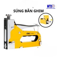 Dụng cụ (Súng) bắn ghim cầm tay -Deli DL1313- đa năng 3  kim trong 1 ,dùng trong công xưởng đồ nội thất