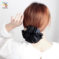 Dụng cụ tạo búi tóc lưới cho công việc, phụ kiện tóc vải, kẹp tóc hoa đá quý, hoa tóc nhăn, dụng cụ chuyên nghiệp cho tóc ngắn, phụ nữ cao cấp GYHH