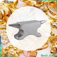Dụng cụ tạo khối đe sừng đôi cho thợ rèn thợ rèn bằng thép không gỉ thu nhỏ, dụng cụ trang sức 1 mảnh