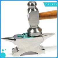 Dụng cụ tạo khối đe sừng đôi cho thợ rèn thợ rèn bằng thép không gỉ thu nhỏ, dụng cụ trang sức 1 mảnh