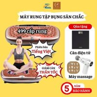 Dụng cụ tập cơ bụng eo gym tiếng việt ZLIFE 499 cấp độ, Máy rung lắc toàn thân, Máy tập bụng