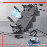 Dụng Cụ Tập Plank, Chống Đẩy, Dây Kéo Kháng Lực 3 Trong 1 - Có Đồng Hồ Đếm Giờ Tập Thông Minh