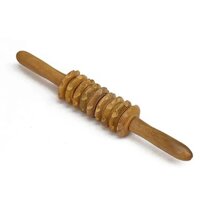 Dụng cụ Tập Yoga Massage toàn thân 8 bánh gai bằng gỗ thơm - MH868 (Cái)