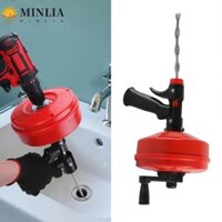 Dụng cụ tháo tắc nghẽn cống MINLIA, Dụng cụ tháo ống nước linh hoạt chuyên nghiệp, Dụng cụ tháo nước dài 5-10m bằng tay / Máy nạo vét ống nhanh bằng điện