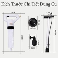 Dụng cụ thông tắc bồn cầu cống nước bằng khí nén - Súng thông bồn cầu bằng khí nén "