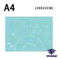 Dụng cụ thủ công bảng lót cắt kỹ thuật tự liền Cutting Mat khổ A4 Xanh Ngọc chất liệu nhựa dẻo
