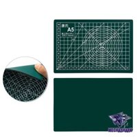 Dụng cụ thủ công bảng lót cắt kỹ thuật tự liền Cutting Mat khổ A5 Xanh Lá Đậm chất liệu nhựa dẻo