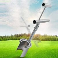 Dụng cụ trồng cây MUSICMART, Dụng cụ cấy hạt giống bằng thép không gỉ bền bỉ, Xẻng lỗ cầm tay chống mài mòn Máy cấy thùng vườn làm vườn