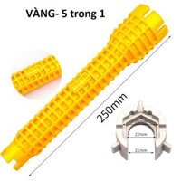 Dụng Cụ Vặn, Tháo Vòi Nước- Tuýp Vặn Ống Nước Đa Năng - Vàng - 5 trong 1