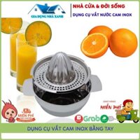 Dụng Cụ Vắt Cam Inox Tiện Dụng Tại Nhà, Nắp Vắt Cam Nhựa Việt Nhật Kèm Khay Đựng Nước Vắt