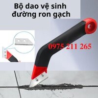 Dụng cụ vệ sinh đường ron gạch ốp lát (2 dao + 8 lưỡi)