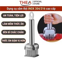 Dụng cụ xăm thịt INOX 304 / 316 cao cấp, cây châm thịt, đâm thịt, đập làm mềm thịt, thấm gia vị an toàn, bền bỉ – THEA