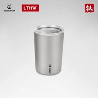 dụng cụ xào nấu Silverant titan nguyên chất cốc 2 lớp chống bỏng titan cốc nước dung tích lớn cốc cà phê văn phòng cốc rơm dụng cụ nấu bếp can nước