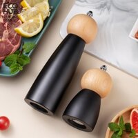 Dụng cụ xay tiêu đen và muối biển ECOHUB màu đen dạng đẹp (Pepper Grinder) | E00394