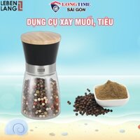 Dụng Cụ Xay Tiêu Lebenlang LBL9595 - Lọ Xay Tiêu Thủy Tinh Cầm Tay Nhỏ Gọn 170ML