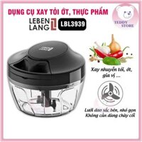 Dụng Cụ Xay Tỏi Ớt Lebenlang LBL3939 - Máy Xay Kéo Tay Xay Thực Phẩm Lưỡi Dao Sắc Bén, Dây Rút Tiện Lợi