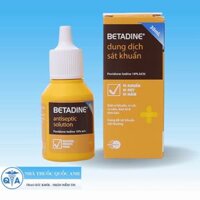 dung dịch Betadine Antiseptic Sol 10% sát khuẩn da (Chai 30ml)