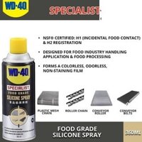 Dung Dịch Bôi trơn xử lý ngành thực phẩm và chế biến thực phẩm Silicone 35007 WD-40 Food Grade 360ml