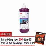 Dung dịch đánh bóng bước 1 -  3M Perfect-It Rubbing Compound Compuesto Pulidor PN06085 946ml(Trắng Tím) tặng kèm cuộn băng kem 3M