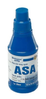 Dung dịch dùng ngoài ASA (Natri salicylat và Aspirin) Hóa Dược điều trị nấm, hắc lào, lang ben (20ml)
