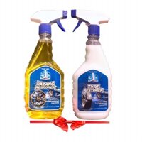 Dung Dịch Dưỡng Đen Bóng Lốp, Tẩy ố Vành Lazang Xe Máy Ô Tô (Combo 2 chai)