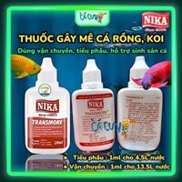 Dung dịch Gây Mê NIKA cho cá cảnh - Thuoc Mê chuyên dụng vận chuyển cho cá cảnh 28ml (HÀNG CÔNG TY)