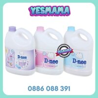 Dung dịch giặt xả vải quần áo gia đình Dnee màu Trắng 3000ml