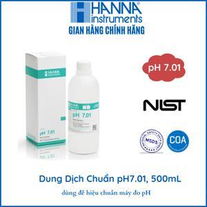 Dung dịch hiệu chuẩn pH 7.01 chai 500ml Hanna HI7007L