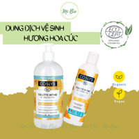 Dung dịch hữu cơ (Gel) vệ sinh phụ nữ hương hoa cúc và lô hội chai 250ml và 500ml  Coslys - Mỹ phẩm Organic - MiBio